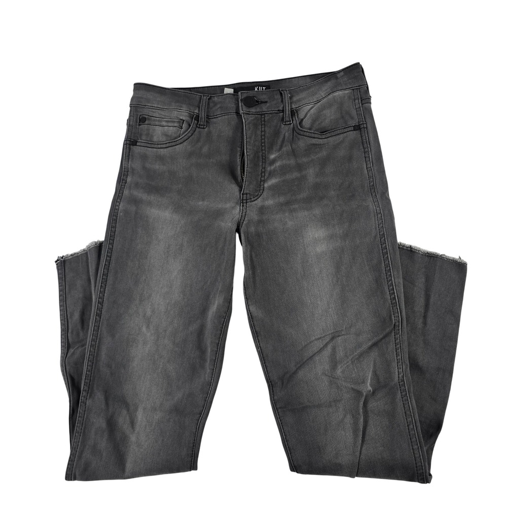 KUT from the Kloth Connie Fab Ab High Rise Ankle Skinny Grey Jeans Size 8